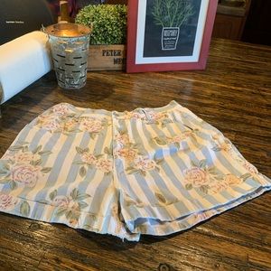 High waisted cotton vintage denim shorts floral 18 Boho Cottagecore